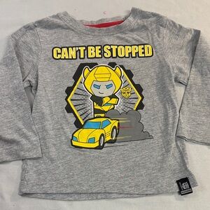 Transformers - Grey Long Sleeve Shirt with Red Trim